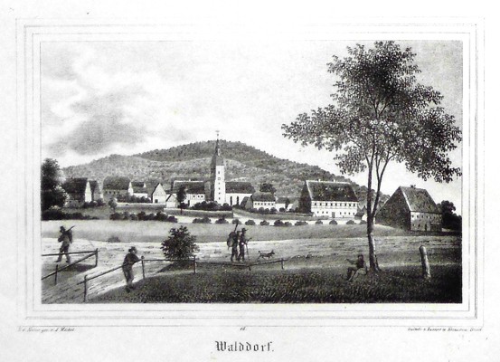 Walddorf - Alte Landkarte