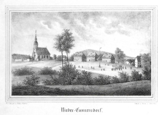 Nieder-Cunnersdorf - Stará mapa