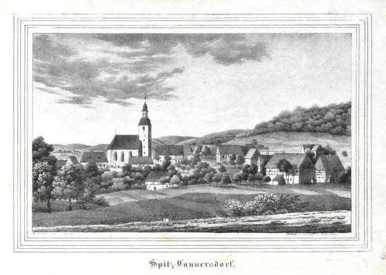 Spitz-Cunnersdorf - Alte Landkarte