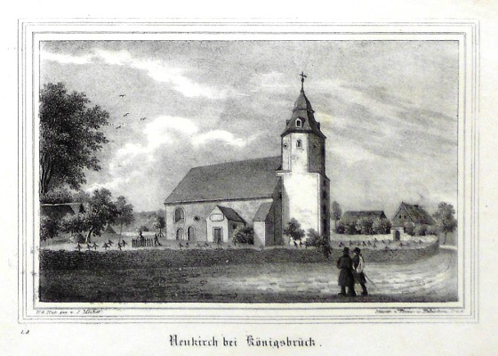 Neukirch bei Königsbrück - Alte Landkarte