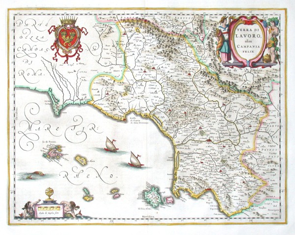 Terra di Lavoro, olim Campania Felix - Antique map
