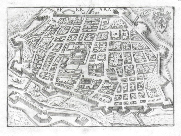 Ferrara - Antique map