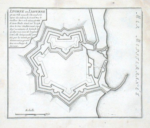 Livorne ou Ligourne - Stará mapa