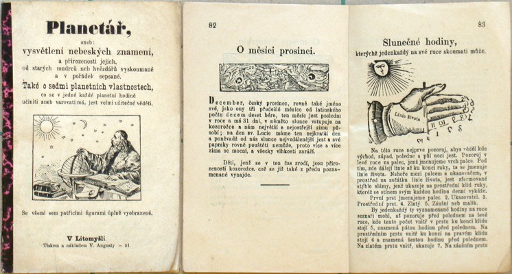 Planetář, aneb: vysvětlení nebeských znamení - Alte Drucke, seltene Bücher und Bibliophilien zu verkaufen