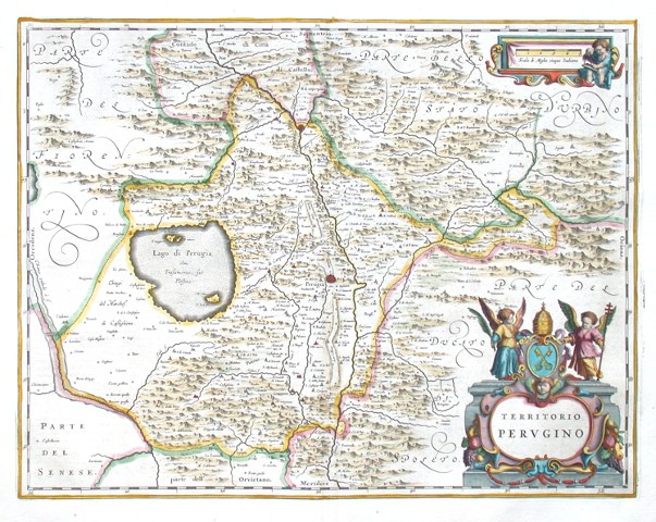 Territorio Perugino - Alte Landkarte