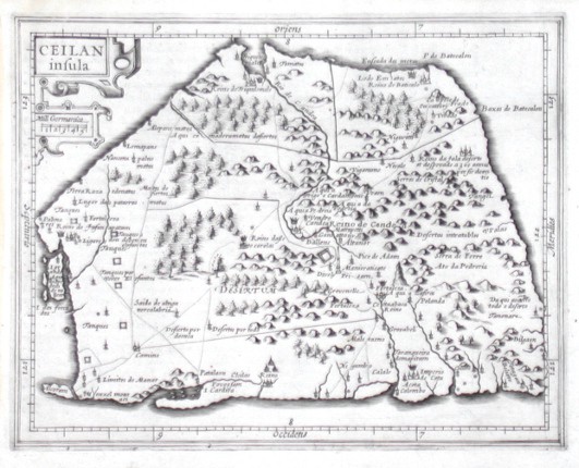 Ceilan insula - Alte Landkarte