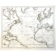 Karte des Atlantischen Oceans - Alte Landkarte