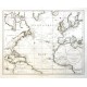 Karte des Atlantischen Oceans - Antique map