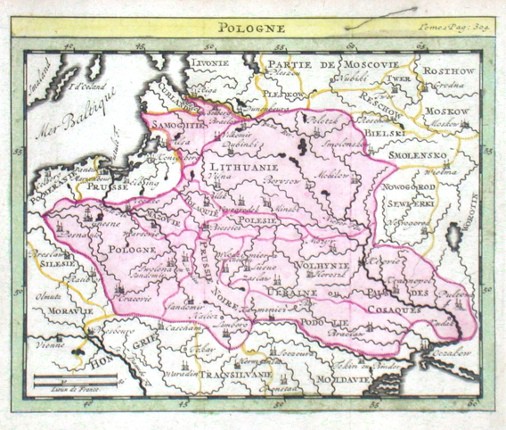 Pologne - Alte Landkarte