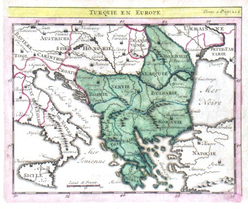 Turquie en Europe - Antique map