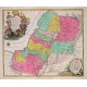 Terra Sancta sive Palaestina  regna vetera Iuda et Israel - Alte Landkarte