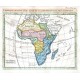 L'Afrique - Alte Landkarte