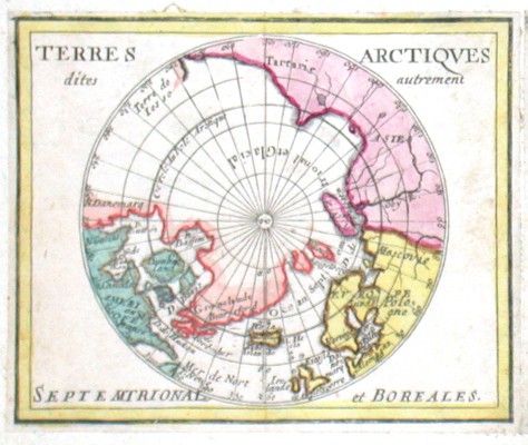 Terres Arctiqves - Alte Landkarte