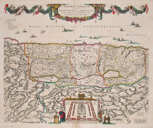Terra Sancta sive Promissionis, olim Palestina - Antique map