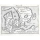 Daniae Typus - Antique map