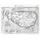Malta olim Melita Insula - Alte Landkarte