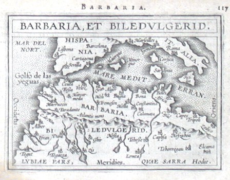Afrika - Barbaria, et Biledulgerid - Stará mapa