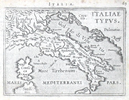 Itálie - Italiae Typus - Stará mapa