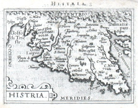 Istrie - Histria - Stará mapa