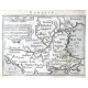 Balkans - Romania, Bulgaria, Walachia et Syrfia, copperplate map, Ortelius, 1598 - Old maps for sale
