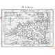 Siciliae Descriptio - Antique map