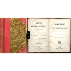 Bibliotéka místních dějepisův. Okres Votický  Vlašimský  Benešovský