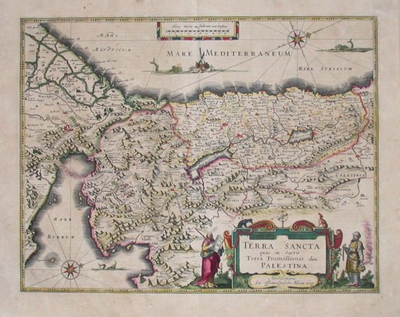 Terra Sancta quae in Sacris Terra Promissionis olim Palestina - Old maps for sale