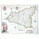 Sicilia Regnum - Alte Landkarte