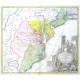 Virginia, Marylandia et Carolina in America septentrionali - Antique map