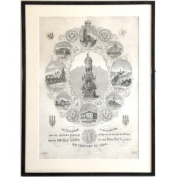 Zur Erinnerung an die im Jahre 1848  begonnene 500 jährige Jubelfeier der  Universitaet zu Prag