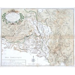 Karte Des Theiles von Albanien  Der District der Montenegriner