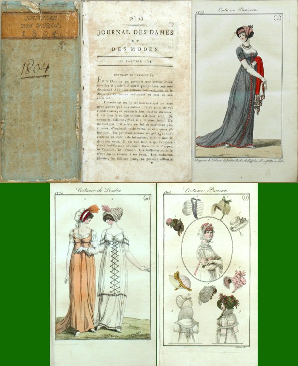 Journal des Dames et des Modes - Old prints, rare books and bibliophile books for sale