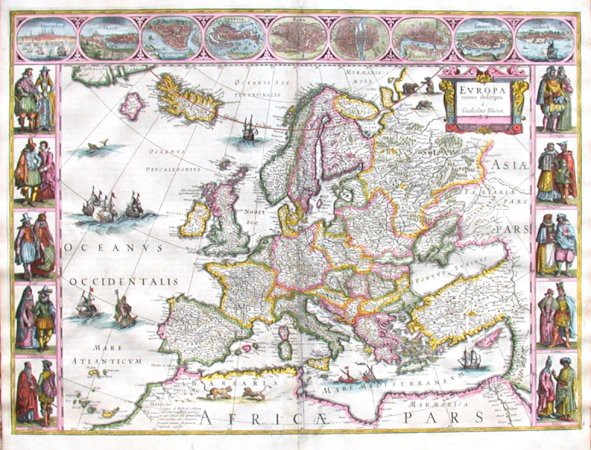 Europa recens descripta - Old maps for sale