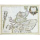 L'Escosse dela le Tay divisee en toutes ses Provinces - Antique map