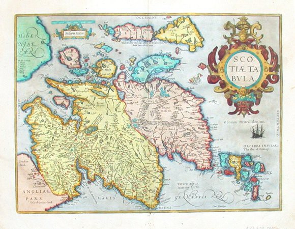 Scotiae tabula - Old maps for sale