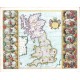 Britannia prout divisa suit temporibus Anglo-Saxonum - Verkauf alter Karten