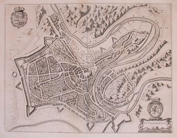 Lutzenburgum - Old maps for sale