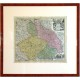 Regnum Bohemia, eique Annexae Provinciae ut Ducatus Silesia, Marchionatus Moravia, et Lusatia - Antique map