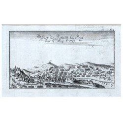 Prospect der Bataille bey Prag  Ao. 1757