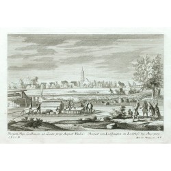 Prospect Pagi Lechhaussen  - Prospect von Lechhausen an Lechfluss bey Augsburg