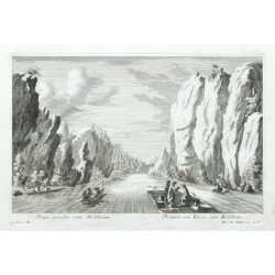 Rupes praealtae ante Kehlheim. - Prospect von Felsen, ober Kehlheim