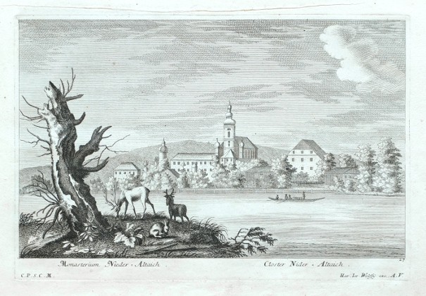 Monasterium Nieder-Altaich. - Closter Nider-Altaich - Verkauf alter Karten