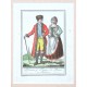 Homme & Femme de Prague en Boheme - Antique map