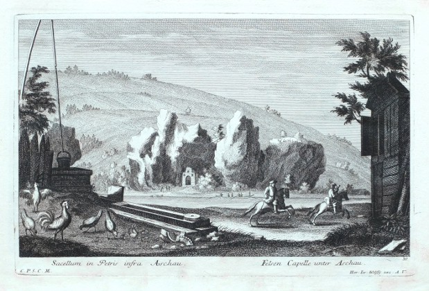 Felsen Capelle unter Aschau - Old maps for sale