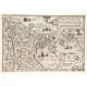 Hollandia quae olim Batavia antiqua Catthorum sedes - Antique map