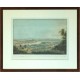 Ansicht des Wissehrad und Podskal von Laurenziberg in Prag - Antique map