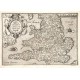 Angliae regni florentissimi noua descriptio - Antique map