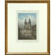 Die Theinkirche in Prag - Antique map
