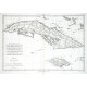 Isles de Cuba et de la Jamaique - Antique map