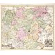 Illustrissimo Principi Joanni Geogio Duci Saxoniae Hanc Thuringiae Landgraviatus Tabulam - Antique map